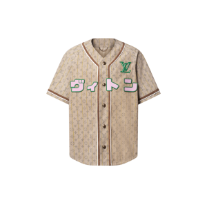 Leather baseball shirt