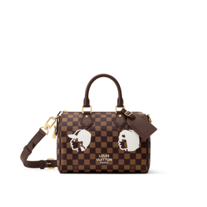 SPEEDY 25 Striped Leather Handbag